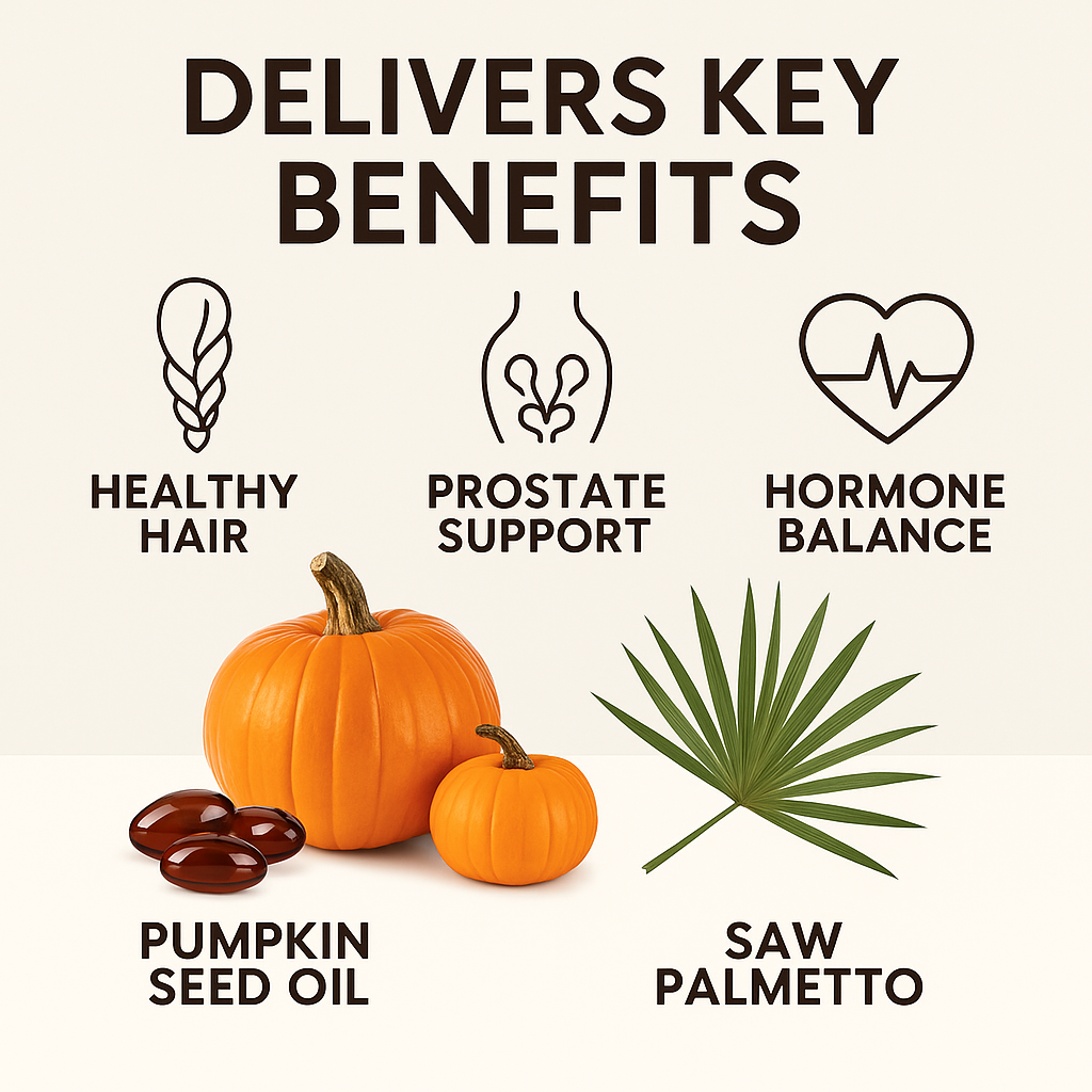 Alvalta Health Pumpkin Seed Oil + Saw Palmetto Softgels – 1000 mg