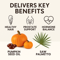 Alvalta Health Pumpkin Seed Oil + Saw Palmetto Softgels – 1000 mg